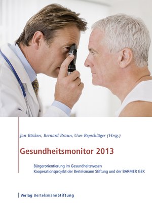 cover image of Gesundheitsmonitor 2013